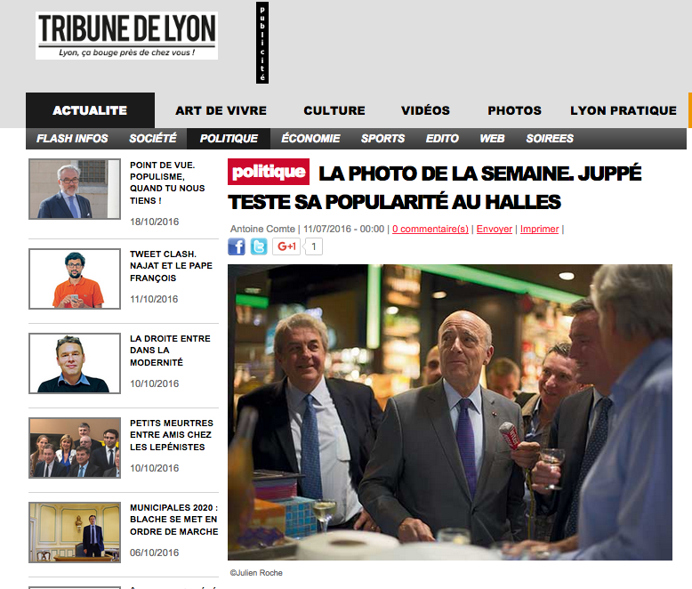 Alain Juppé - Halles de Lyon